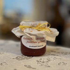Syltetøy Rabarbra-Bringebær-Jordbær