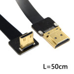 FPV Mini DHMI Male to HDTV Male FPC cable 50 cm