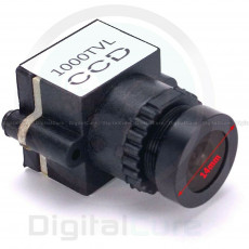 1000TVL 2.8mm 1/3" CCD 5-20V PAL NTSC FPV Camera 