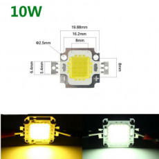 10W  High Power LED Chip Cool Warm White Bulb